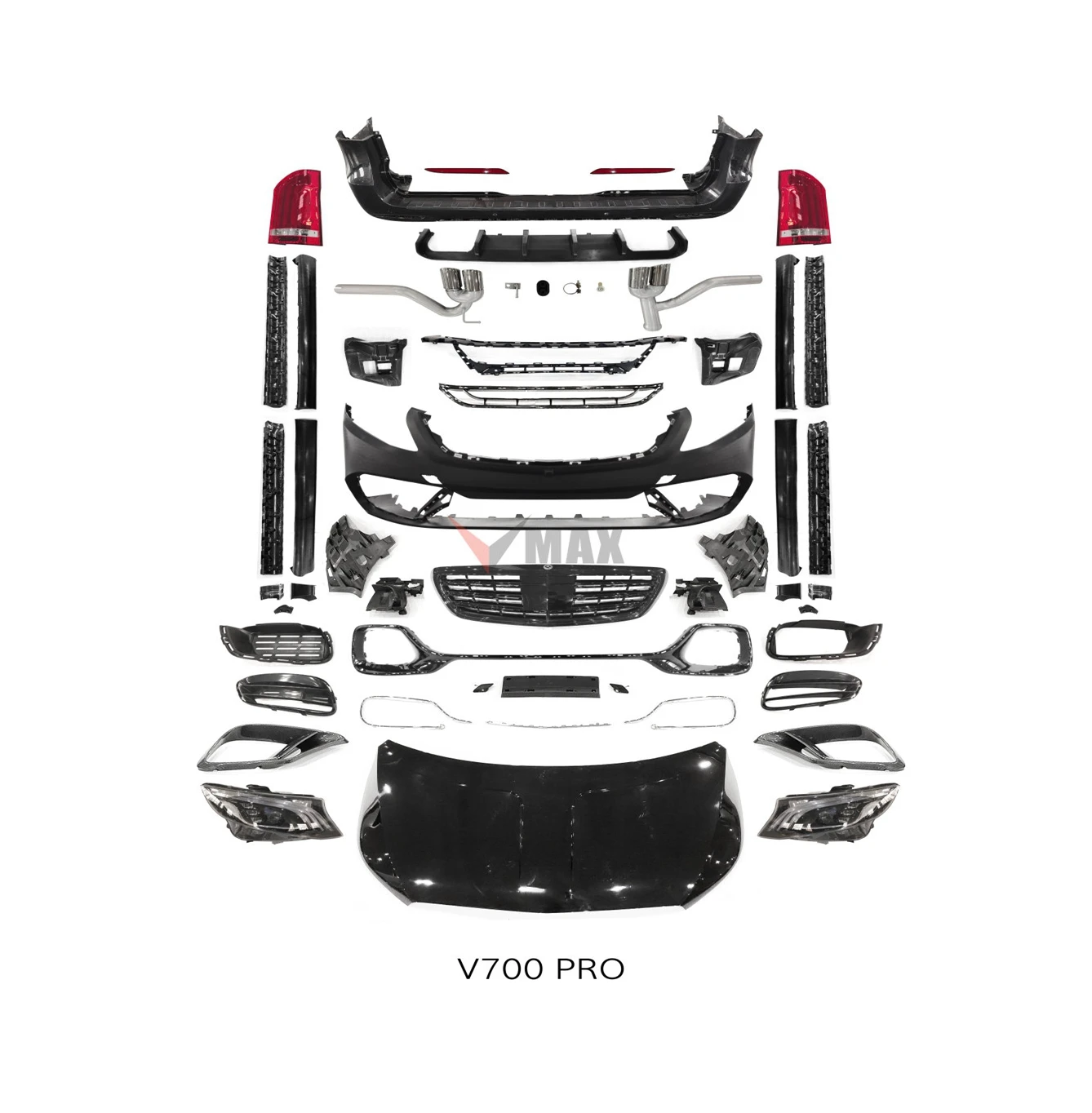 Body kit Auto Parts Car Bumpers Hood Side Skirt Rear Diffuser Exhaust Tip V700 Pro Body Kit
Body kit Auto Parts Car Bumpers Hood Side Skirt Rear Diffuser Exhaust Tip V700 Pro Body Kit