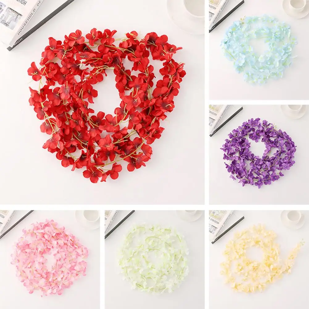 Useful Simulation Hydrangea Vine Fine Workmanship Simulation Flower Eye-catching Hanging Wall Flowers Vine Plant Decorative
Useful Simulation Hydrangea Vine Fine Workmanship Simulation Flower Eye-catching Hanging Wall Flowers Vine Plant Decorative