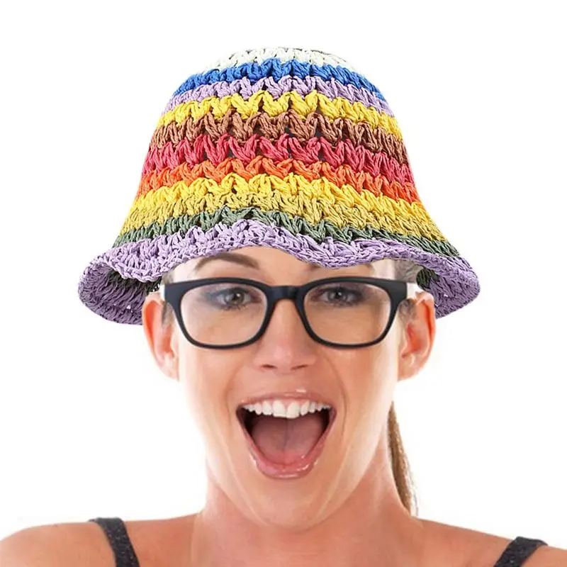 Rainbow Hat For Women Rainbow Straw Summer Sun Hat Beach Colorful Collapsible Fisherman Hat Perfect For Garden Beach Travel
Rainbow Hat For Women Rainbow Straw Summer Sun Hat Beach Colorful Collapsible Fisherman Hat Perfect For Garden Beach Travel