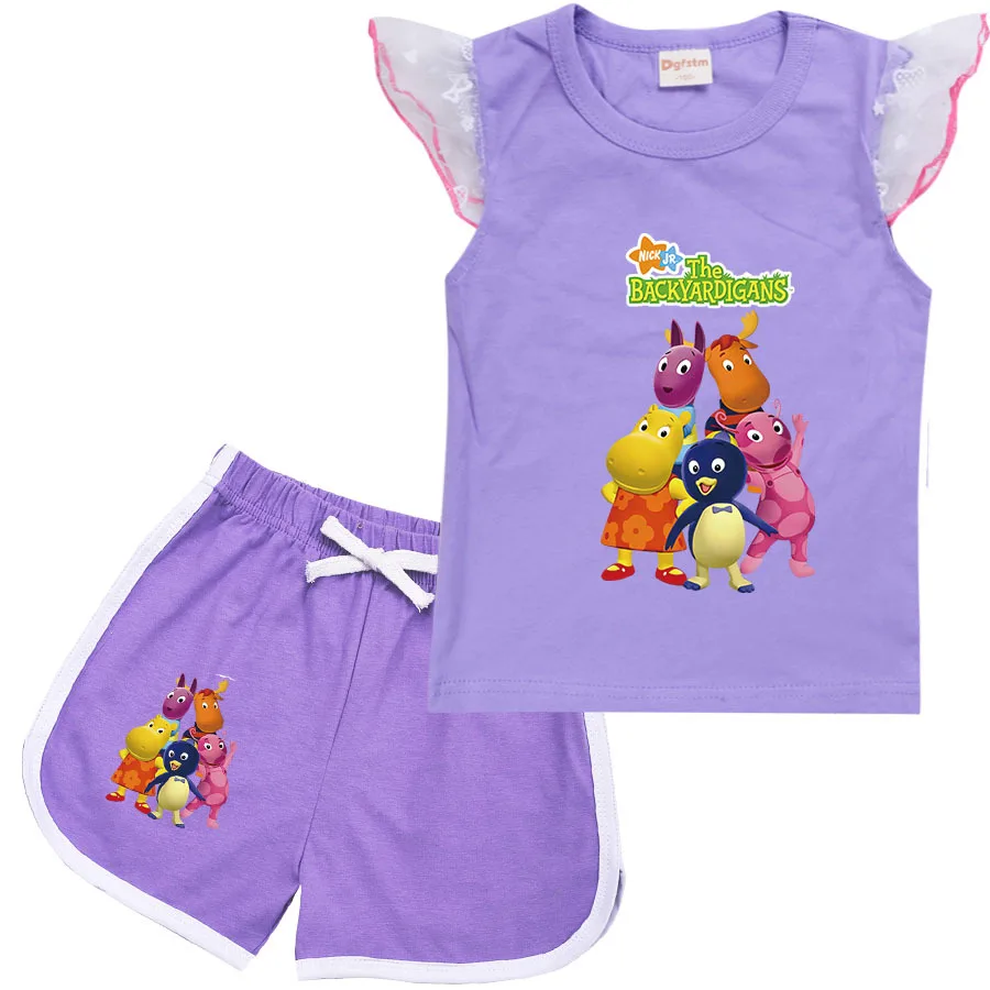 Backyardigans Costume Kids Cotton Short Sleeve Tops +Shorts 2pcs Sportsuits Teens Girls Holiday Outfits Toddler Boys Clothes Set
Backyardigans Costume Kids Cotton Short Sleeve Tops +Shorts 2pcs Sportsuits Teens Girls Holiday Outfits Toddler Boys Clothes Set