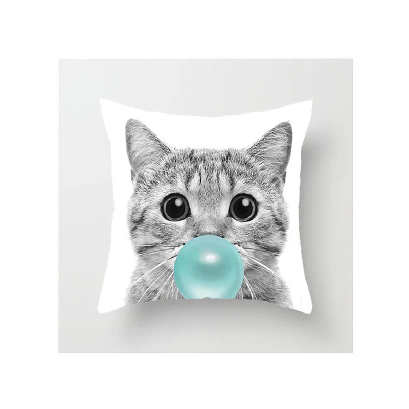 Home sofa black and white geometric animal pillowcase cartoon cat Pug Schnauzer dog cushion car sofa cushion
Home sofa black and white geometric animal pillowcase cartoon cat Pug Schnauzer dog cushion car sofa cushion