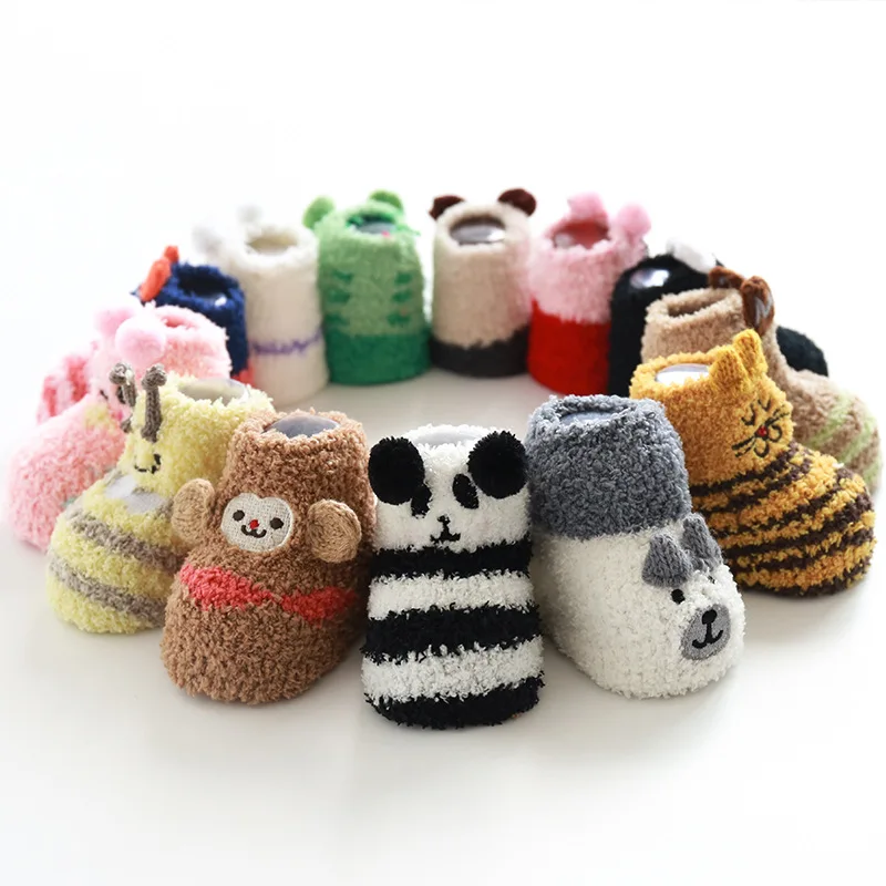 Cartoon 3D Embroidery Baby Floor Socks Coral Fleece Animal Baby Winter Warm Socks for Newborn Infant Toddler Sock Panel Freesize
Cartoon 3D Embroidery Baby Floor Socks Coral Fleece Animal Baby Winter Warm Socks for Newborn Infant Toddler Sock Panel Freesize