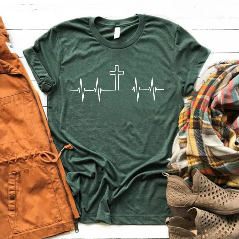 Vertical Cross Shirt Heartbeat Cross Shirts Religious Tshirt Christian Graphic Tees Shirt for Prayer Christian Tops Jesus XL
Vertical Cross Shirt Heartbeat Cross Shirts Religious Tshirt Christian Graphic Tees Shirt for Prayer Christian Tops Jesus XL