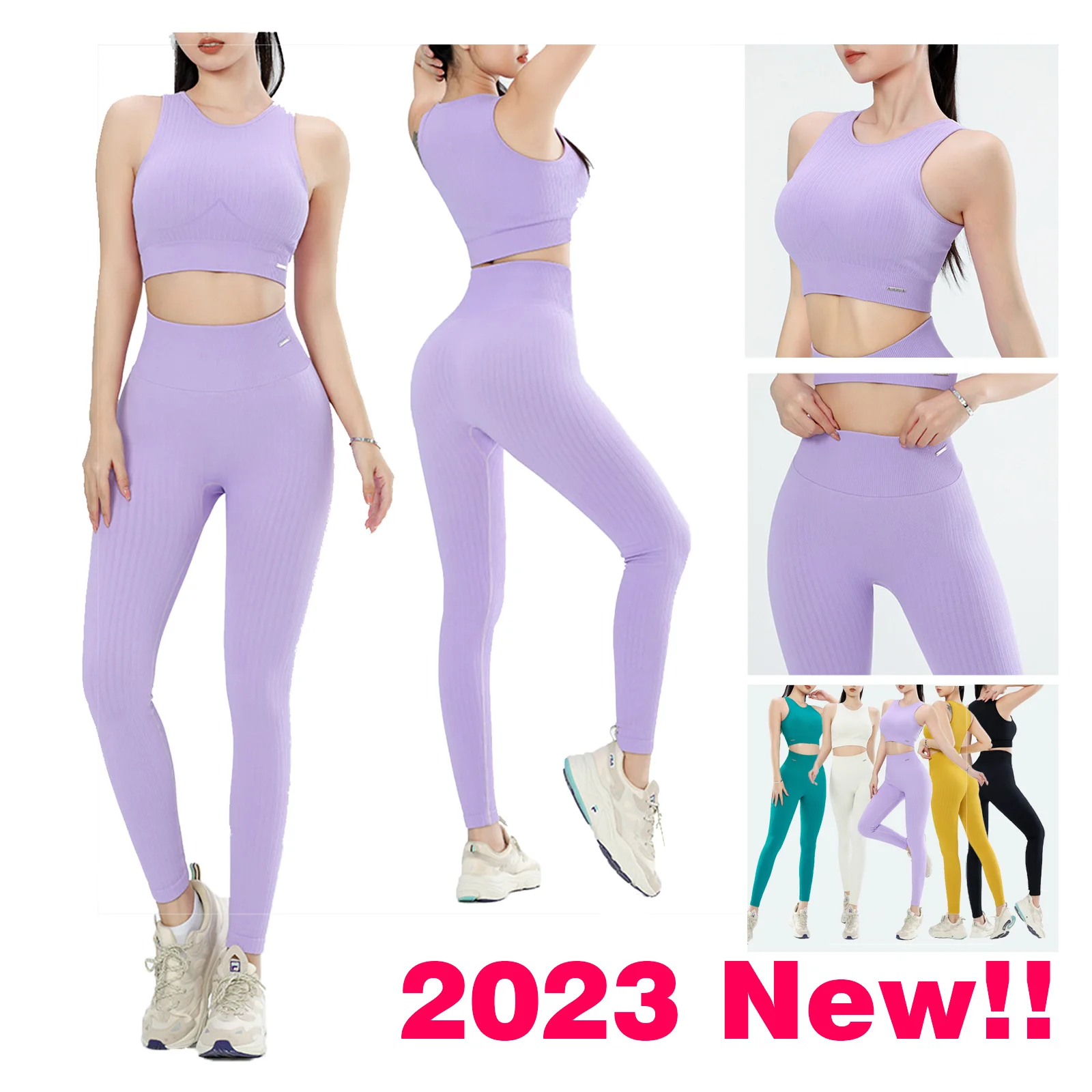2023 Women's Yoga Set Workout Clothes for Women Fitness Sports Set Fashionable Gym Running Activewear Leggings 2 Piece Outfits
2023 Women's Yoga Set Workout Clothes for Women Fitness Sports Set Fashionable Gym Running Activewear Leggings 2 Piece Outfits