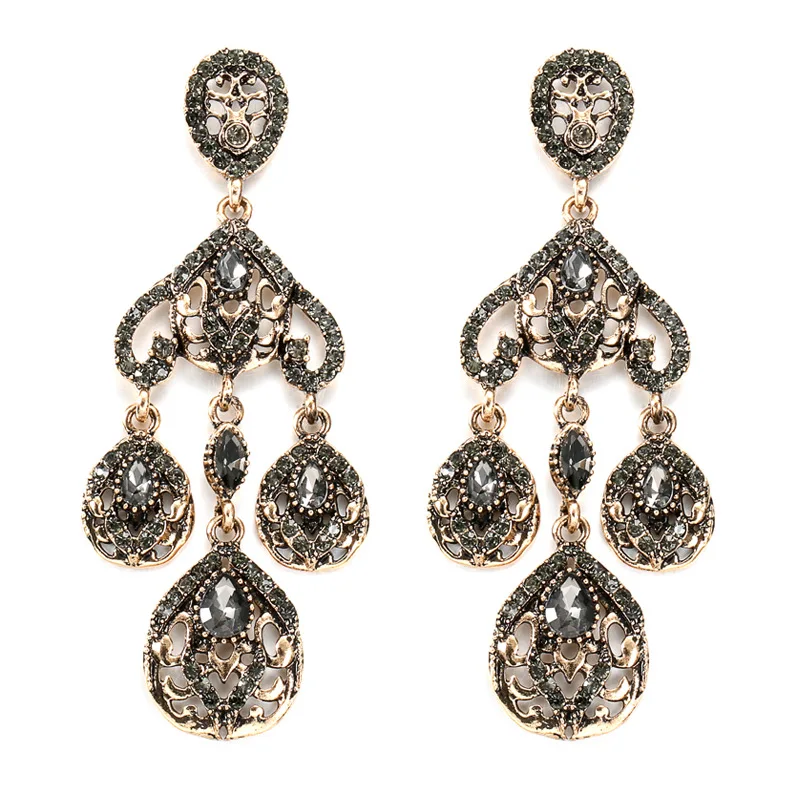 Grier Fashion Vintage Gray Crystal Baroque Court Wind Glass Gem Water Drop Pendant Earrings Party Earrings Jewelry Accessories
Grier Fashion Vintage Gray Crystal Baroque Court Wind Glass Gem Water Drop Pendant Earrings Party Earrings Jewelry Accessories