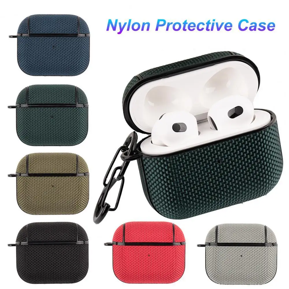 Earphone Protective Cover Waterproof Dust-proof Resilient Bluetooth-compatible Earbud Nylon Protective Case for AirPods 3 
Earphone Protective Cover Waterproof Dust-proof Resilient Bluetooth-compatible Earbud Nylon Protective Case for AirPods 3