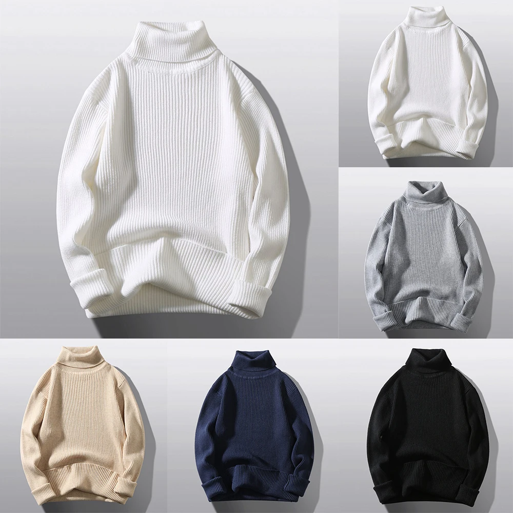 Men Plain Turtleneck Knitted Sweater Pullover Winter Warm Jumper Knitwear Long Sleeve Tops Bottoming Shirt
Men Plain Turtleneck Knitted Sweater Pullover Winter Warm Jumper Knitwear Long Sleeve Tops Bottoming Shirt