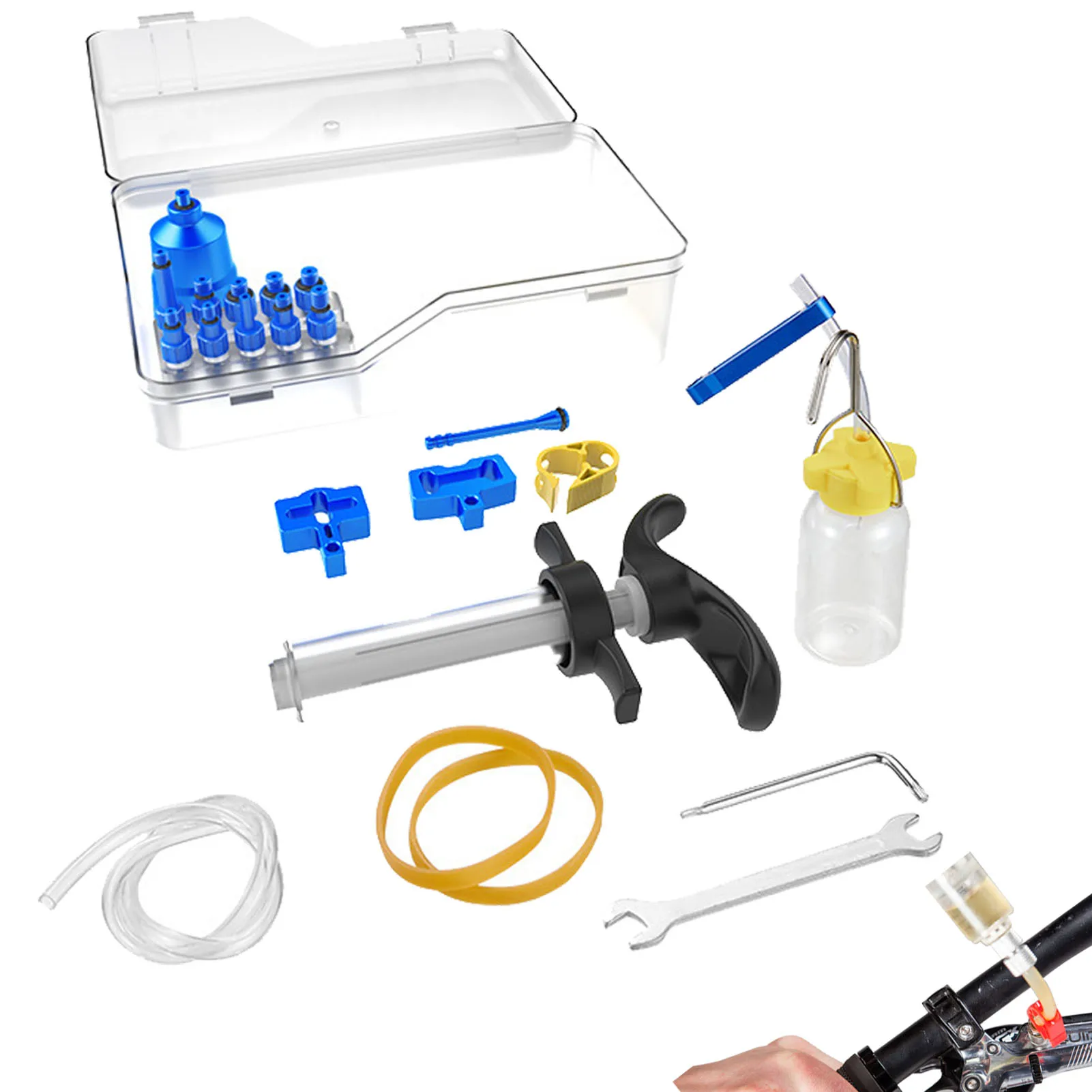 Repairing Kit For Bicycle Hydraulic Disc Brake Bleed Kit Tool For Bikes Bicycles Bicycle Bleeder Hydraulic Disc Bike Brake 
Repairing Kit For Bicycle Hydraulic Disc Brake Bleed Kit Tool For Bikes Bicycles Bicycle Bleeder Hydraulic Disc Bike Brake