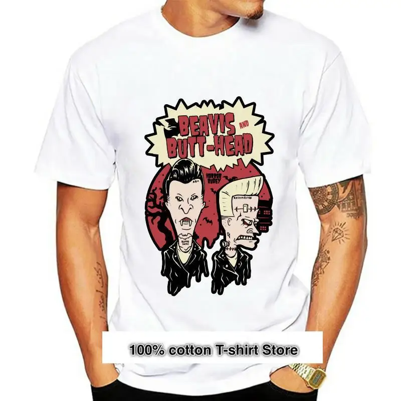 Camiseta negra de Beavis y Butthead ужас Rudey вампир & Франкенштейн для Хэллоуина, camiseta de Стиль Классический a la moda
Camiseta negra de Beavis y Butthead ужас Rudey вампир & Франкенштейн для Хэллоуина, camiseta de Стиль Классический a la moda