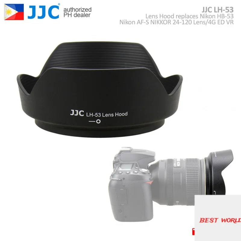 JJC LH-53 Lens Hood for Nikon AF-S NIKKOR 24-120 Lens/4G ED VR Lens Replace Nikon HB-53 MVP CAMERA
JJC LH-53 Lens Hood for Nikon AF-S NIKKOR 24-120 Lens/4G ED VR Lens Replace Nikon HB-53 MVP CAMERA