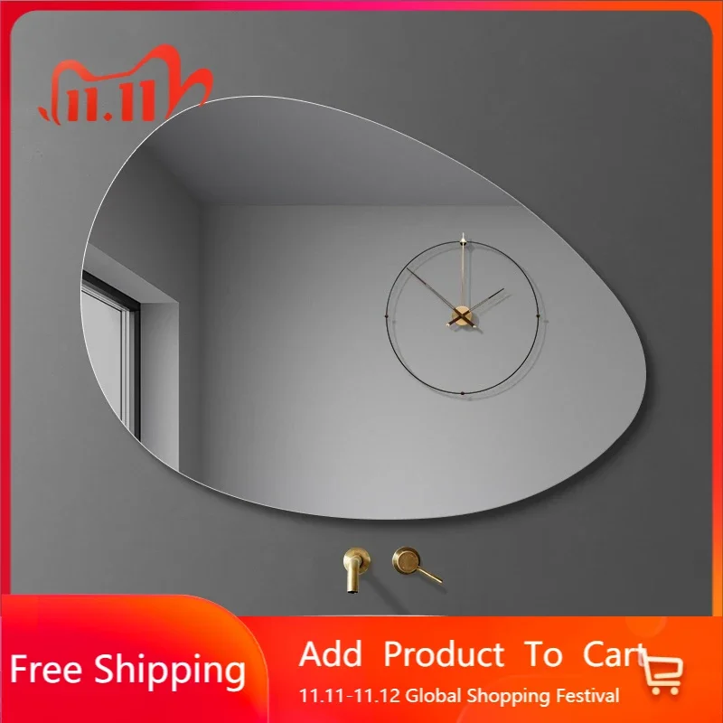 Bathroom Smart Mirror Led Light Touch Control Wall Mounted Vanity Makeup Mirror Irregular Espejo Pared Bath Mirror Led EB5BM
Bathroom Smart Mirror Led Light Touch Control Wall Mounted Vanity Makeup Mirror Irregular Espejo Pared Bath Mirror Led EB5BM