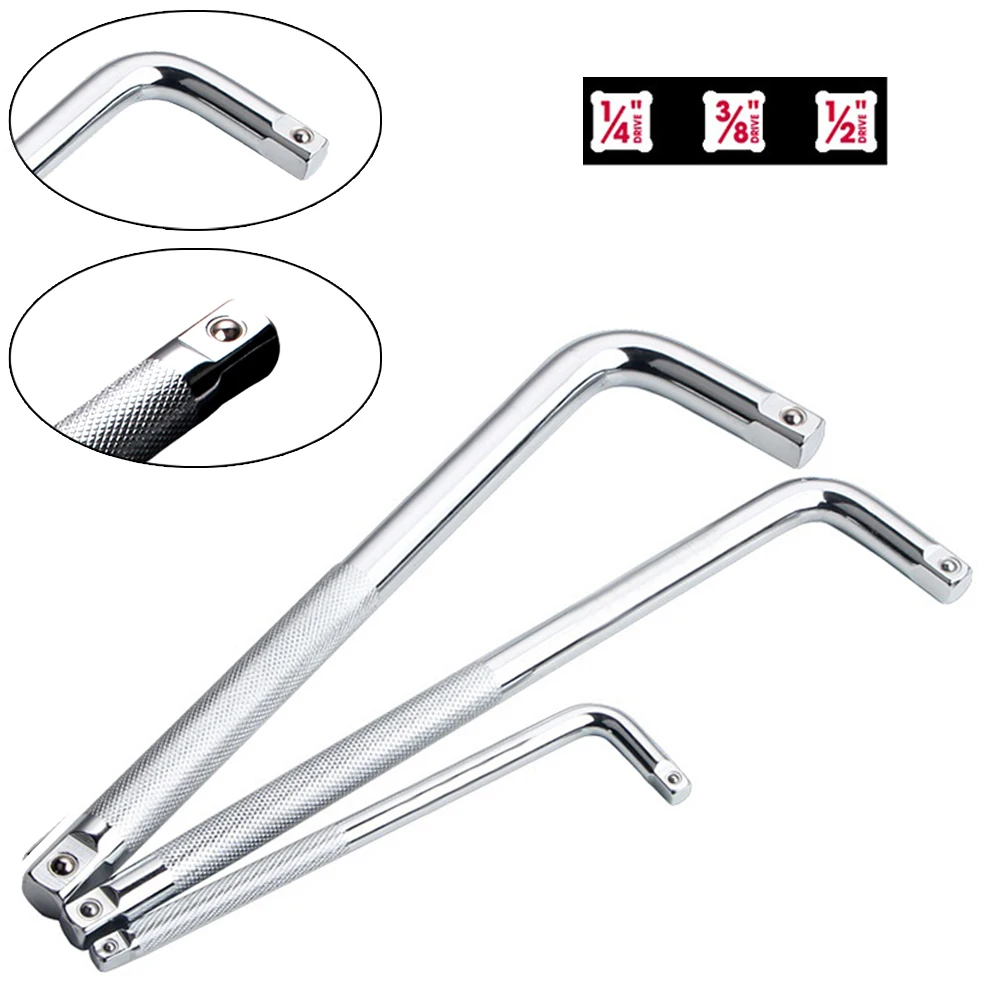 1pcs New L Type Bent Bar Socktet Wrench 1/2" 1/4" 3/8" Anti-slip Chrome Vanadium Steel Double End Extension
1pcs New L Type Bent Bar Socktet Wrench 1/2" 1/4" 3/8" Anti-slip Chrome Vanadium Steel Double End Extension
