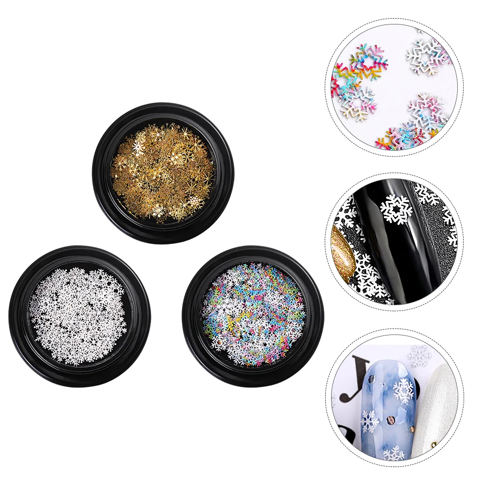 3 Boxes Snowflake Nail Stickers DIY Accessories Decals Manicure Charms Nails Christmas Sequins Halloween Decor New year
3 Boxes Snowflake Nail Stickers DIY Accessories Decals Manicure Charms Nails Christmas Sequins Halloween Decor New year