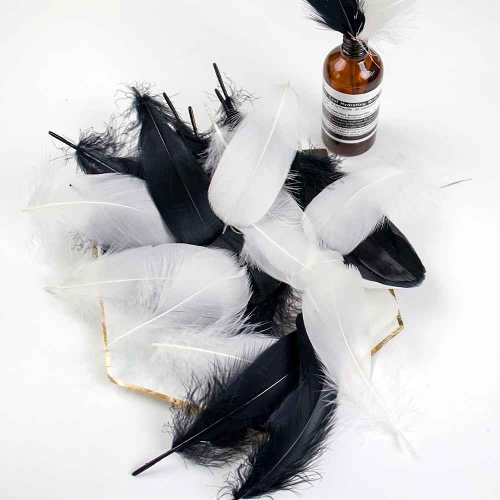 50PCS Colored Goose Feather 10-15cm for DIY Craft Jewelry Dream Catcher White Black Plumas Decor Wedding Table Center Accessorie
50PCS Colored Goose Feather 10-15cm for DIY Craft Jewelry Dream Catcher White Black Plumas Decor Wedding Table Center Accessorie