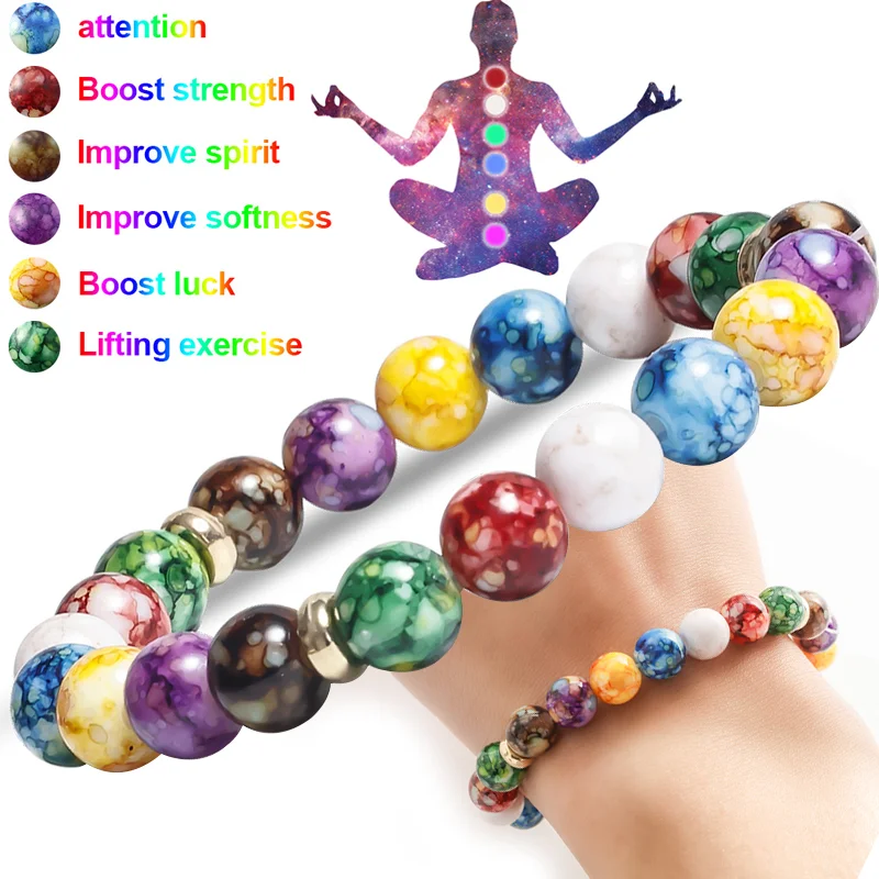 Volcanic Stone Lose Weight Bracelet 7 Chakra Reiki Healing Stone Bracelet Yoga Balance Energy Beads Jewelry Bangle for Women Men
Volcanic Stone Lose Weight Bracelet 7 Chakra Reiki Healing Stone Bracelet Yoga Balance Energy Beads Jewelry Bangle for Women Men
