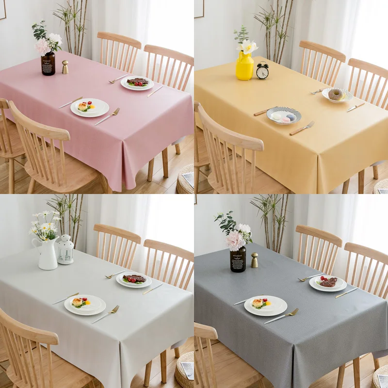 Waterproof Oilproof Table Cloth Rectangular Table Covers for Wedding Party Hotel Tablecloth Solid Table Cover Dining Table Decor
Waterproof Oilproof Table Cloth Rectangular Table Covers for Wedding Party Hotel Tablecloth Solid Table Cover Dining Table Decor