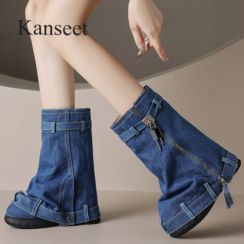 Kanseet Fashion Designer Women Mid-Calf Boots 2023 Autumn Winter Round Toe Wedge Shoe High Heel Lady Large Size 46 Platform Boot
Kanseet Fashion Designer Women Mid-Calf Boots 2023 Autumn Winter Round Toe Wedge Shoe High Heel Lady Large Size 46 Platform Boot
