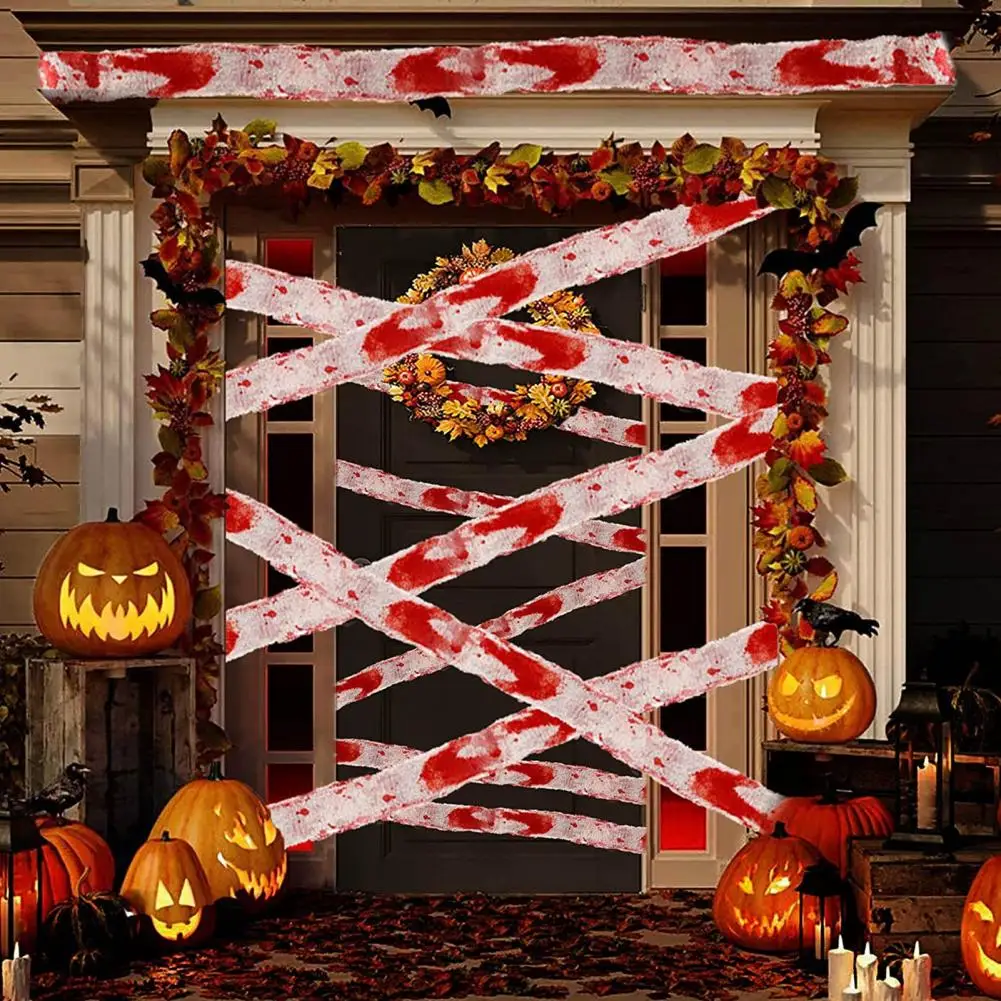 High Yarn Gauze Spooky Halloween Fabric Strips Unbreakable Easy to Hang for Diy Costume Decoration Doorway Curtains Spooky
High Yarn Gauze Spooky Halloween Fabric Strips Unbreakable Easy to Hang for Diy Costume Decoration Doorway Curtains Spooky