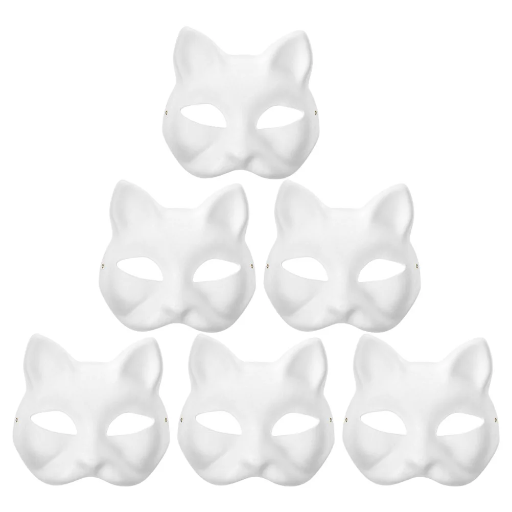 Cat Masks White Paper Animal Masks Blank Mask Unpainted Animal Half Facemasks Diy Paint Masquerade Mask Costume Prop
Cat Masks White Paper Animal Masks Blank Mask Unpainted Animal Half Facemasks Diy Paint Masquerade Mask Costume Prop