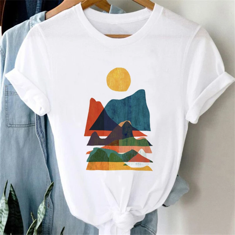 Trendy And Cute Summer Short Sleeve T Top Printed Women'S Cartoon Art Women'S Basic T-Shirt Fashion Casual Fun Pattern T-Shirt
Trendy And Cute Summer Short Sleeve T Top Printed Women'S Cartoon Art Women'S Basic T-Shirt Fashion Casual Fun Pattern T-Shirt