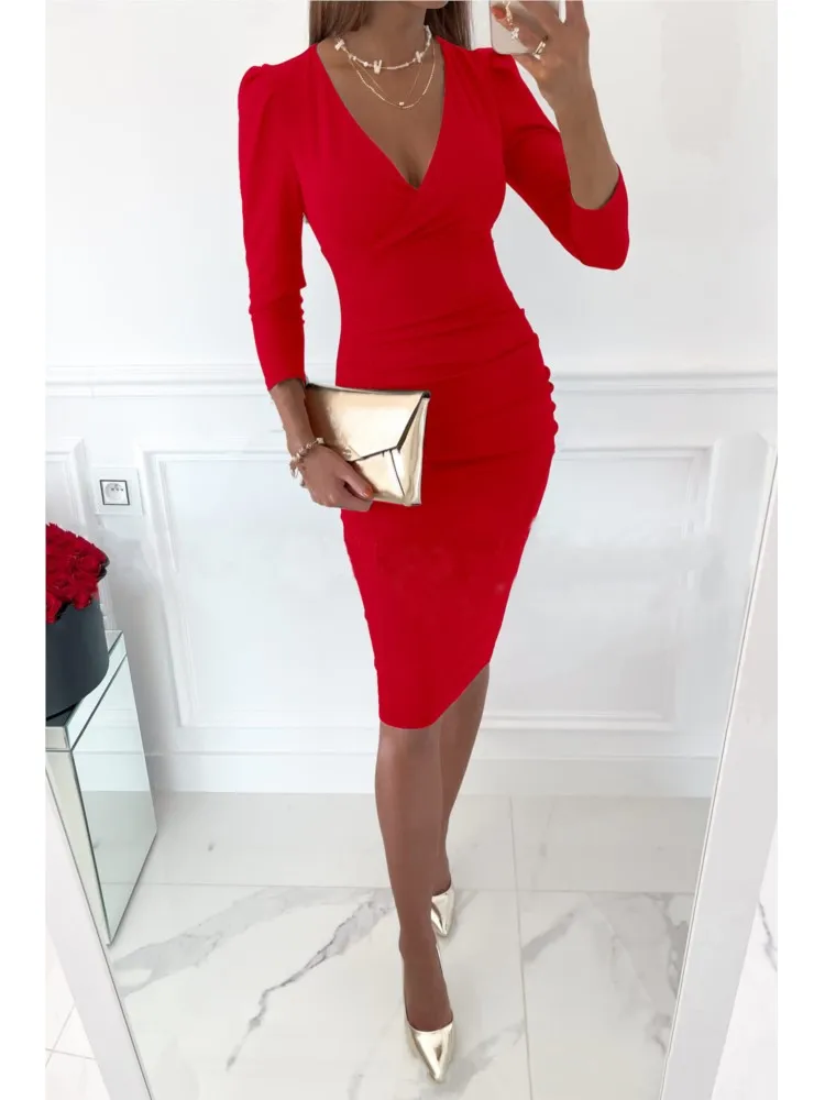 Black V-Neck Party Dress Women Sexy Solid Long Sleeve Mini Dress Ladies Casual Elegant Bodycon Dresses
Black V-Neck Party Dress Women Sexy Solid Long Sleeve Mini Dress Ladies Casual Elegant Bodycon Dresses