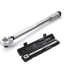 1/4 3/8 1/2-Inch Drive Click Torque Wrench 5-210N.m Square Drive Ratchet Wrench Repair Spanner Key Hand Tools With Box