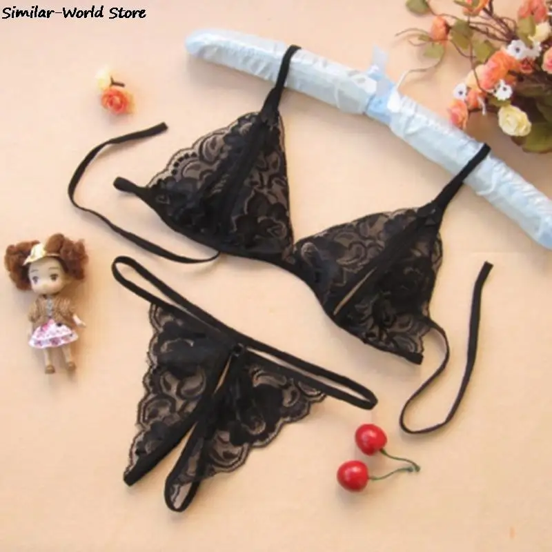 Women's Underwear Ladies Sexy Lingerie Lace Hollow Out Underwear Sleepwear G-string Lingerie Erotic Sets
Women's Underwear Ladies Sexy Lingerie Lace Hollow Out Underwear Sleepwear G-string Lingerie Erotic Sets