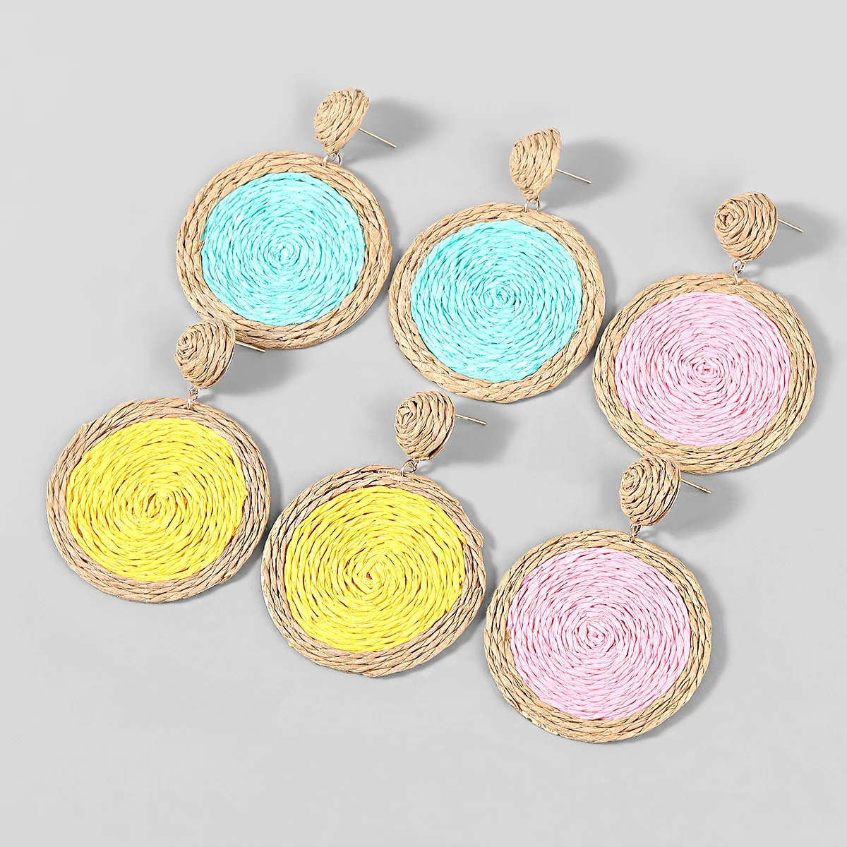 Pauli Manfi Fashion Metal Raffia Round Earrings Women's Popular Exaggerated Dangle Earrings Party Accessories
Pauli Manfi Fashion Metal Raffia Round Earrings Women's Popular Exaggerated Dangle Earrings Party Accessories