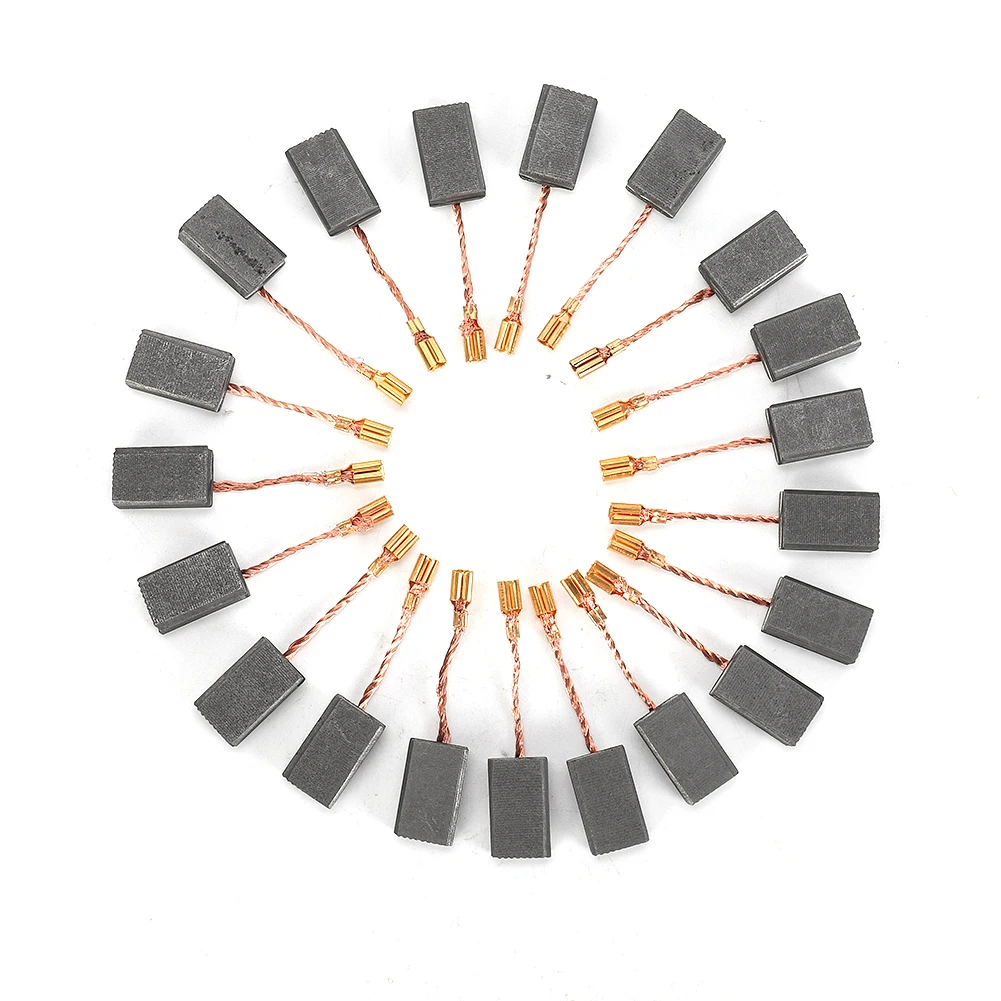 Metal Carbon Brushes Motor Carbons Power tool parts 20Pcs 5*10*15mm Carbon Brushes For Bosch 125 Motor High quality
Metal Carbon Brushes Motor Carbons Power tool parts 20Pcs 5*10*15mm Carbon Brushes For Bosch 125 Motor High quality
