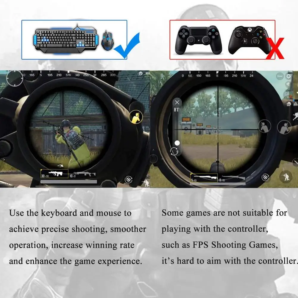 For Nintendo Switch Game Console Keyboard Mouse PC Converter Lite/PS4/XBox One/PS3/XBox 360 Controller Adapter Converte | Электроника