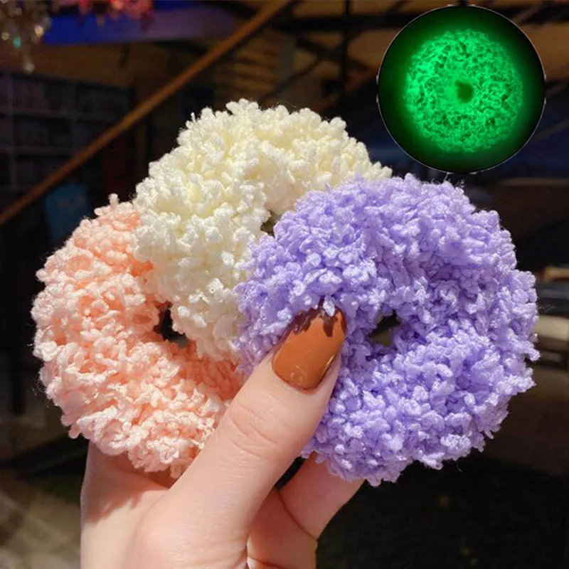 New Women Elastic Scrunchies Colorful Luminous Plush Hair Band Girls Hair Gum Ponytail Holder Bands Headwear Hair Accessories
New Women Elastic Scrunchies Colorful Luminous Plush Hair Band Girls Hair Gum Ponytail Holder Bands Headwear Hair Accessories