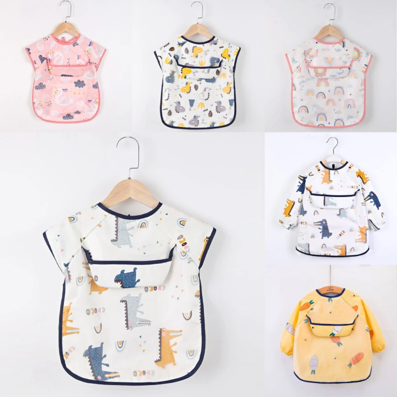 Baby Kids Toddler Long/ Short Sleeve Scarf Waterproof Art Smock Cute Feeding Bib Apron Infant Boys Girls Burp Cloth Bandana Bibs
Baby Kids Toddler Long/ Short Sleeve Scarf Waterproof Art Smock Cute Feeding Bib Apron Infant Boys Girls Burp Cloth Bandana Bibs