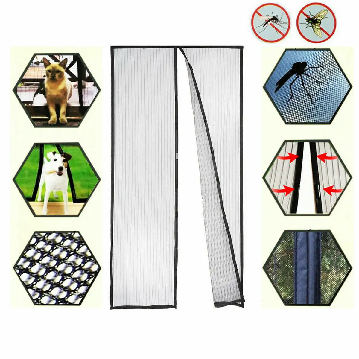 Upgraded Screen Door ,Magnets Heavy Duty Mesh Curtain Door Mesh Screen Door Screen Net Full Frame Seal Hands Free Pets Kid F
Upgraded Screen Door ,Magnets Heavy Duty Mesh Curtain Door Mesh Screen Door Screen Net Full Frame Seal Hands Free Pets Kid F