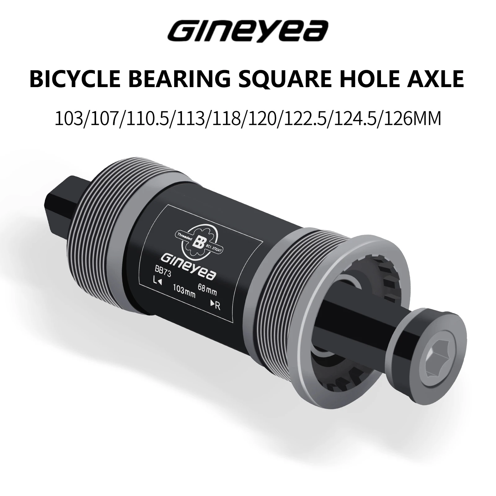 GINEYEA MTB Road Bike Parts Accessories Square Hole Carbon Steel Middle Axle Folding Bicycle Palin Bearing Integrated 103-126mm
GINEYEA MTB Road Bike Parts Accessories Square Hole Carbon Steel Middle Axle Folding Bicycle Palin Bearing Integrated 103-126mm