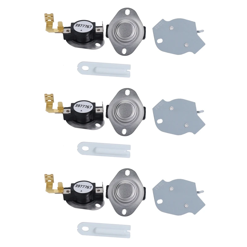 12X Dryer Replacement Kit 3387134 High-Limit Thermostat 3392519 Dryer Thermal Fuse 3977393 Thermal Cut-Off Switch
12X Dryer Replacement Kit 3387134 High-Limit Thermostat 3392519 Dryer Thermal Fuse 3977393 Thermal Cut-Off Switch