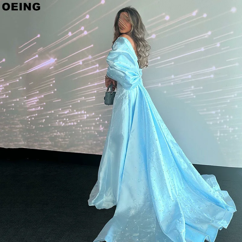 OEING Sky Blue Strapless A-Line Evening Dress Elegant Beading Prom Dresess Formal Occasion Floor Length Gown Vestidos De Novia
OEING Sky Blue Strapless A-Line Evening Dress Elegant Beading Prom Dresess Formal Occasion Floor Length Gown Vestidos De Novia