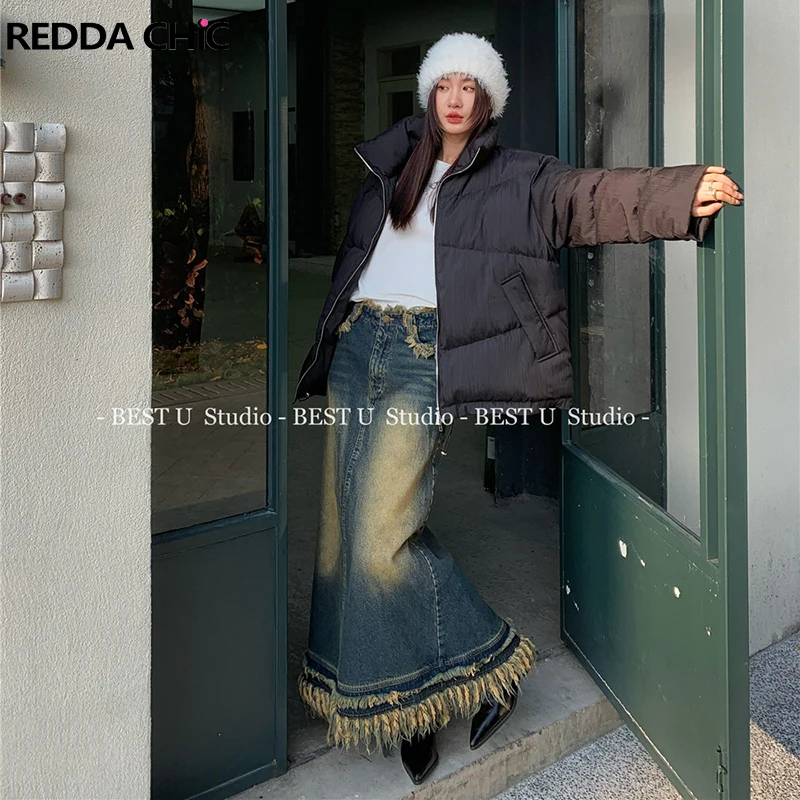 Длинная юбка REDDACHiC Grunge Y2k, женские джинсовые штаны в стиле ретро, юбка-макси средней длины, простая повседневная юбка с необработанным подоло...
Длинная юбка REDDACHiC Grunge Y2k, женские джинсовые штаны в стиле ретро, юбка-макси средней длины, простая повседневная юбка с необработанным подоло...