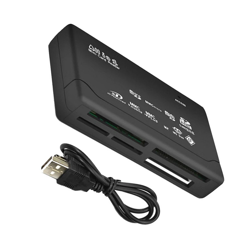 Card Reader USB2.0 Memory Card Reader Fast Data Transmission All In One Card Reader Support TF CF SD Mini SD MS XD
Card Reader USB2.0 Memory Card Reader Fast Data Transmission All In One Card Reader Support TF CF SD Mini SD MS XD