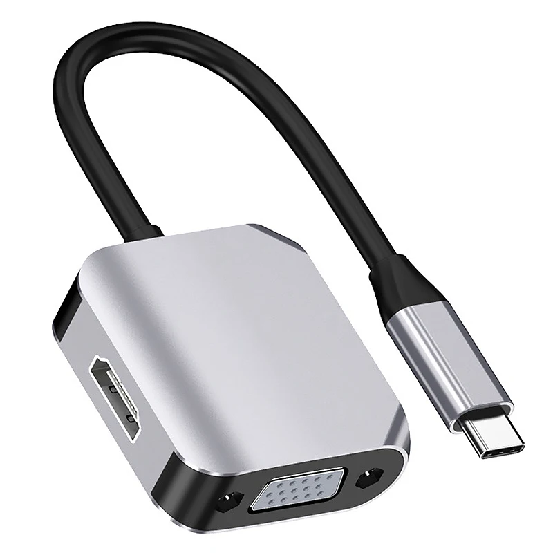 Адаптер 2 в 1 Type-C для HDMI + VGA, док-станция, сплиттер для ноутбука, телевизора, мониторов, проекторов
Адаптер 2 в 1 Type-C для HDMI + VGA, док-станция, сплиттер для ноутбука, телевизора, мониторов, проекторов