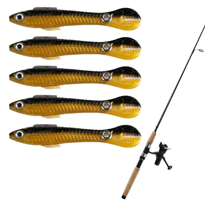 Soft Bionic Fishing Lures Realistic Bionic Bait Realistic Bass Lures With 3D Eyes And Split Tail For Saltwater And Freshwater
Soft Bionic Fishing Lures Realistic Bionic Bait Realistic Bass Lures With 3D Eyes And Split Tail For Saltwater And Freshwater