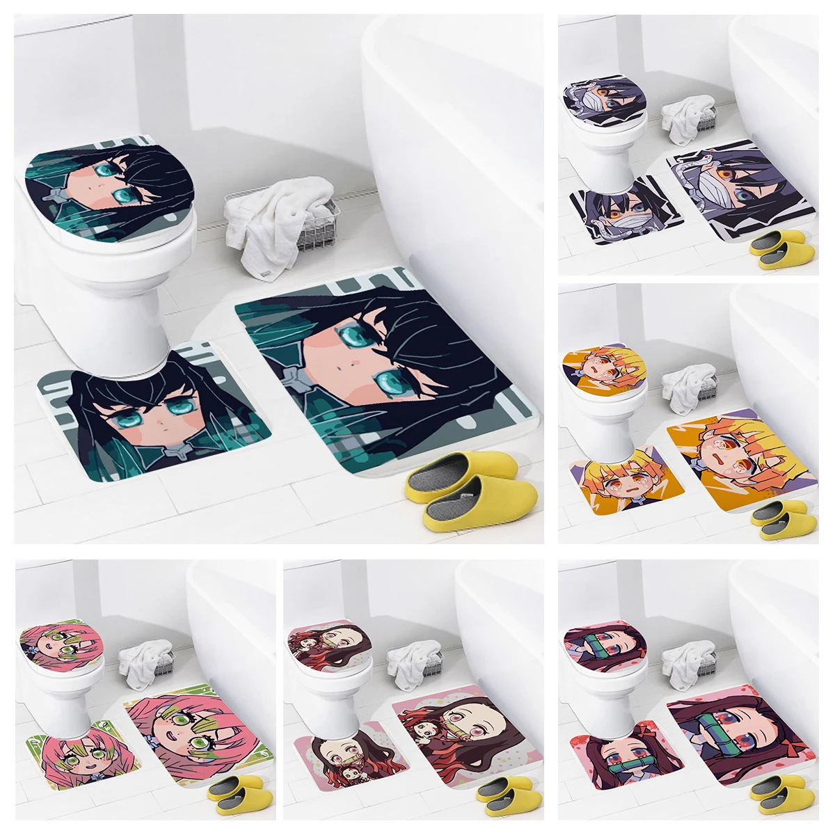 Домашние коврики для ванной комнаты, коврик для ног в стиле аниме, животное, аксессуары для ванной комнаты, Противоскользящий коврик для ванной
Домашние коврики для ванной комнаты, коврик для ног в стиле аниме, животное, аксессуары для ванной комнаты, Противоскользящий коврик для ванной