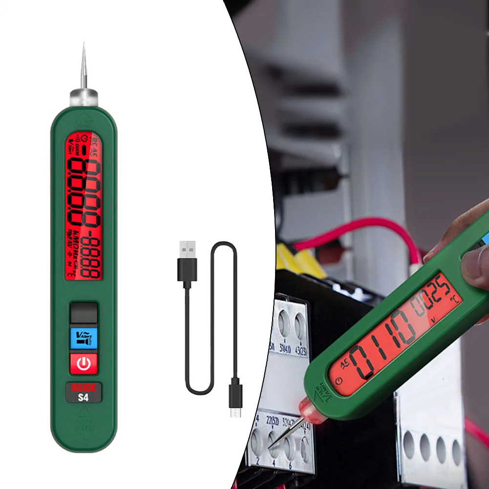 HD LCD AC Voltage Tester Pen Rechargeable Non-Contact Voltage Detector Pen With Flashlight Live/neutral Wires Voltage Tester
HD LCD AC Voltage Tester Pen Rechargeable Non-Contact Voltage Detector Pen With Flashlight Live/neutral Wires Voltage Tester