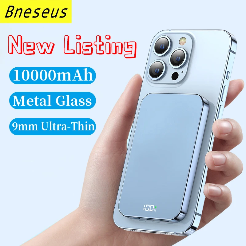 External Auxiliary Battery For iPhone 12 13 14Promax Macsafe Powerbank Metal Digital Magnetic Power Bank 15W Wireless Charger
External Auxiliary Battery For iPhone 12 13 14Promax Macsafe Powerbank Metal Digital Magnetic Power Bank 15W Wireless Charger