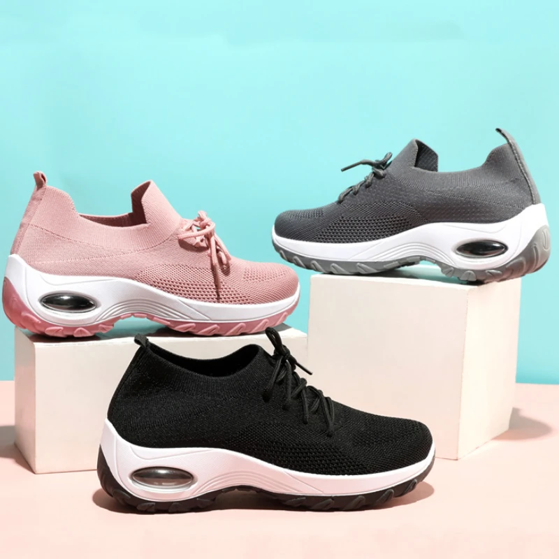 Stretch Fabric Breathable Platform Sneakers Autumn Lace Up Light Weight Plus Size Walking Sock Shoes Basket Luxe Chaussure
Stretch Fabric Breathable Platform Sneakers Autumn Lace Up Light Weight Plus Size Walking Sock Shoes Basket Luxe Chaussure
