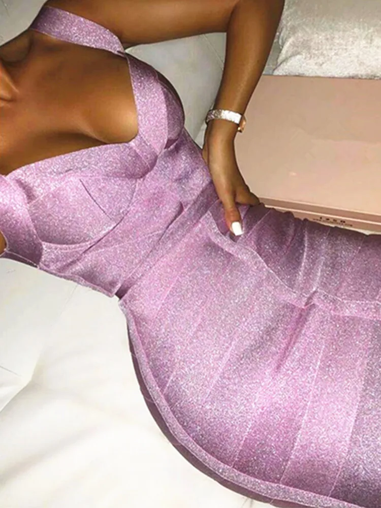 Free Shipping Ladies Sexy V Neck Backless Purple Shining Women Bandage Dress 2022 Designer Fashion Sparkly Party Dress Vestido
Free Shipping Ladies Sexy V Neck Backless Purple Shining Women Bandage Dress 2022 Designer Fashion Sparkly Party Dress Vestido