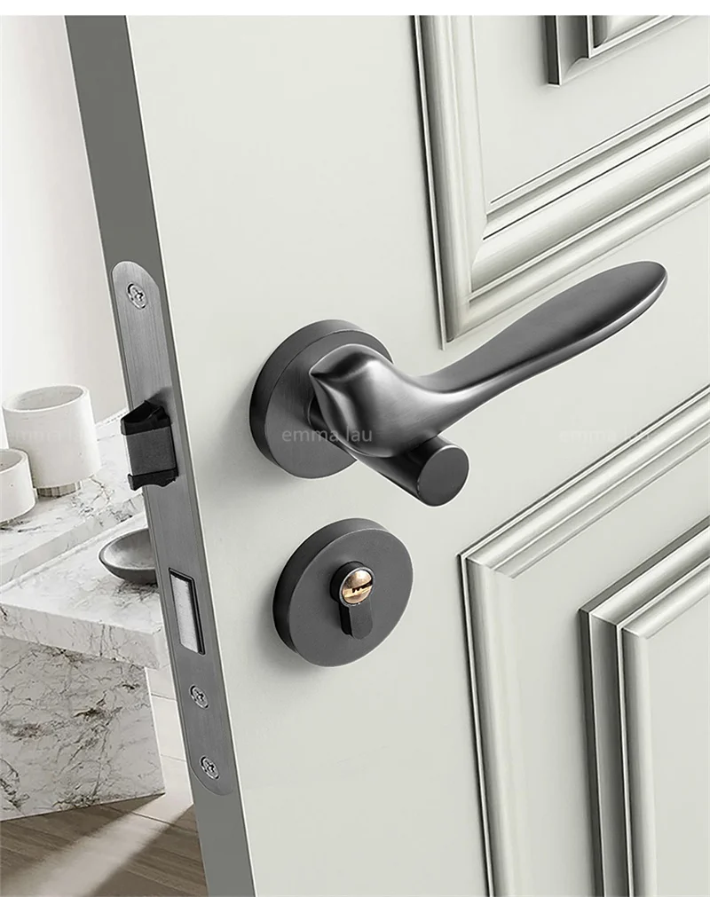 Black Bird Door Lock Set Indoor Bedroom Door Silent Locks Household Room Wooden Split Door Lock With Keys
Black Bird Door Lock Set Indoor Bedroom Door Silent Locks Household Room Wooden Split Door Lock With Keys