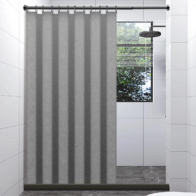 K-Water Grey Shower Curtain Elegant Imitation Linen Polyester Bath Curtains Waterproof for Bathroom Hooks Set Japanese 220cm
K-Water Grey Shower Curtain Elegant Imitation Linen Polyester Bath Curtains Waterproof for Bathroom Hooks Set Japanese 220cm