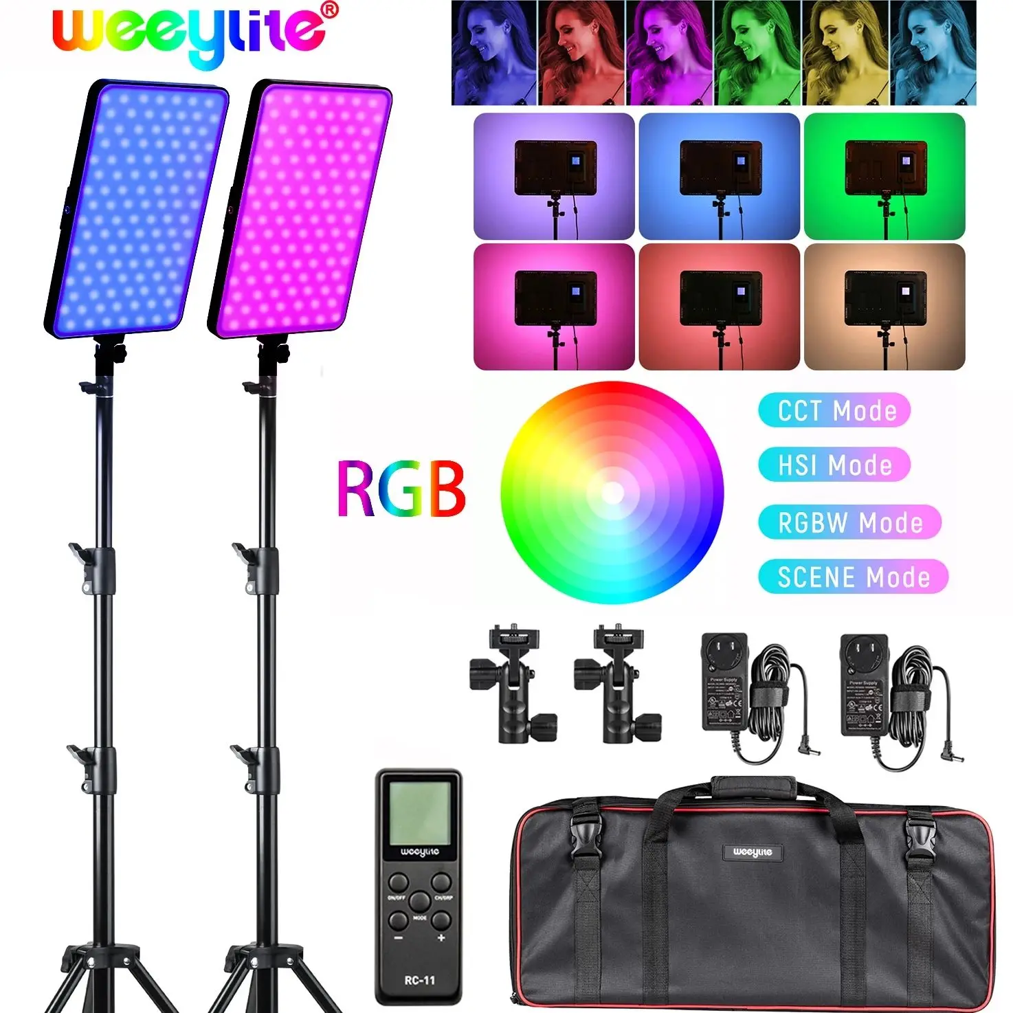 Светодиодная панель Weeylite Sprite40, 40 Вт, RGB-подсветильник КА для видеосъемки, беспроводсветильник ционное управление через приложение
Светодиодная панель Weeylite Sprite40, 40 Вт, RGB-подсветильник КА для видеосъемки, беспроводсветильник ционное управление через приложение