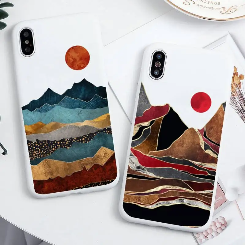 Hand Painted Scenery Phone Case For iphone 13 12 11 Pro Max Mini XS 8 7 6 6S Plus X SE 2020 XR Candy white Silicone cover
Hand Painted Scenery Phone Case For iphone 13 12 11 Pro Max Mini XS 8 7 6 6S Plus X SE 2020 XR Candy white Silicone cover