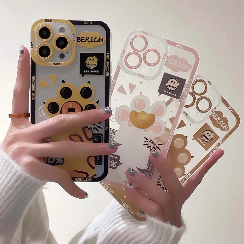 Cartoon Cute Cat Tigger Paw Phone Case For iPhone 14 13 12 11 Pro Max XS Max XR X 7 8 Plus Clear Shockproof Protection Back Capa
Cartoon Cute Cat Tigger Paw Phone Case For iPhone 14 13 12 11 Pro Max XS Max XR X 7 8 Plus Clear Shockproof Protection Back Capa